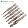 CoCud Metric Combination Drilling and Tapping Tool Set, M3 M4