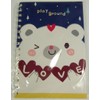 Playground Bear Spiral Bound Notebook (White)