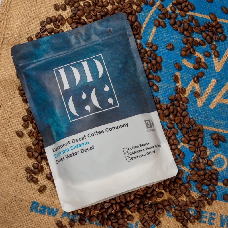 Decaffeinated Ethiopian Sidamo Coffee Beans 227g - Swiss Water Decaf