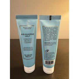 Sunday Riley Aquamarine Melt Cleansing Gel Balm 1 oz 30 ml Travel Size NEW X2