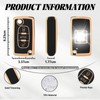 TOOMUME Key Cover TPU Car Key Case Fits Peugeot 206