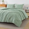 Andency Sage Green King Comforter Set, Boho Soft Fluffy Warm