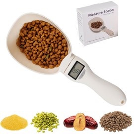 Digital Measuring Spoon, Adjustable Weighing Spoon Scale 800g / 0.1g High Precisionwith LCD Screen for Kitchen, Digital Food Spoon Scale Dog Cat Food for Dispensing Food And Condiments