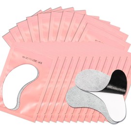 Lunamoon 2-in-1 UV Eye Pads for Eyelash Extension, Eyelash Extension Pad, Eye Gel Patch for Eyelash Extensions, Eyelash Pads, 50 Pairs (Pink50)