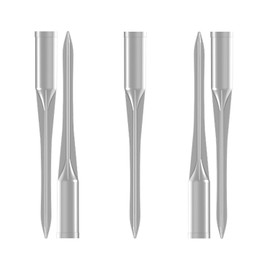 Windscreen4less Fence Post Anchor Ground Spikes 1-5/16'' ID Round Pole Holder Socket Sleeve for Dirt Clay Grass Aluminum Pack of 5