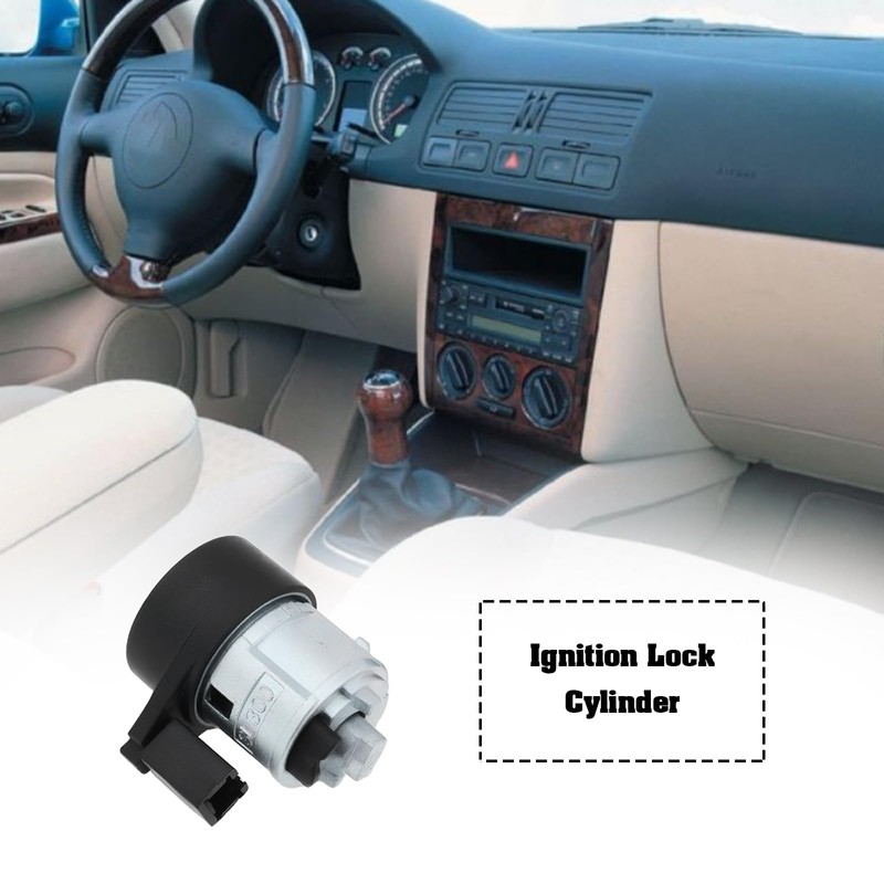 OTOTEC Ignition Lock Cylinder with 2 Keys 3B0905855C Compatible with