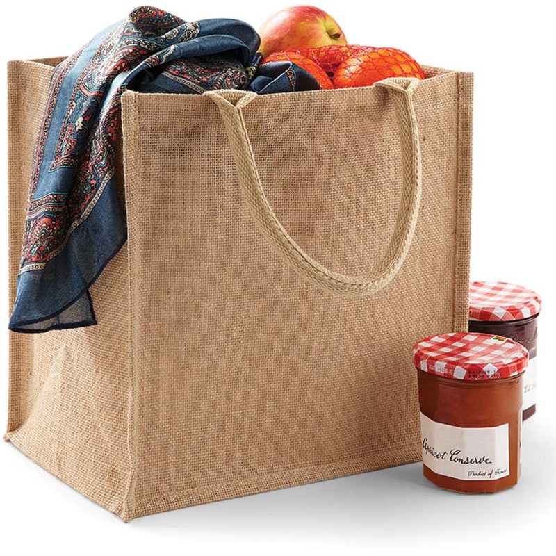 Westford Mill, Medium Jute Shopping Bag, natural