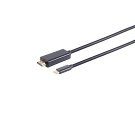 HDMI A auf USB-C 3.1 Kabel, 4K@60Hz, Vergoldete Kontakte 1,80m