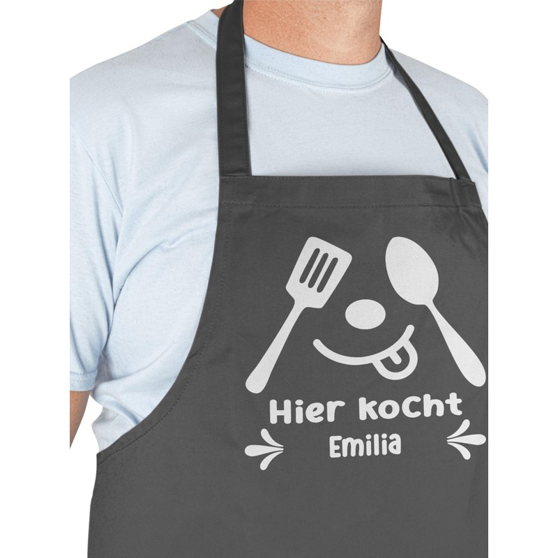Geschenk mit Namen personalisiert by Shirtracer - Apron - Cooking