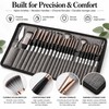 24-Brush Artist Paint Brush Set with Palette Knife & Storage