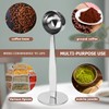 DOERDO Stainless Steel Coffee Spoon and Powder Hammer 2-in-1 Tamping