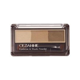 Cezanne Eyebrow & Shade Powder 02, Natural Brown, 0.06 oz (1.5 g), Nose Shadow x Soft 3D Eyebrow Powder