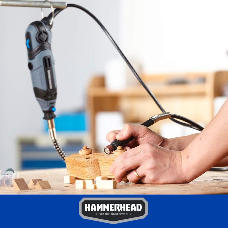 Hammerhead 1.2-Amp Rotary Tool with 62 Accessory Attachments and Carrying