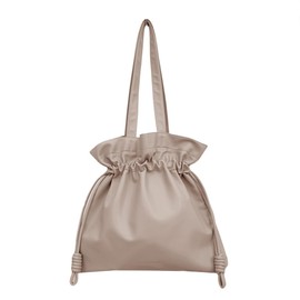 [Giselle] Women's Tote Bag, A4 Size, Large Capacity, Antibacterial, Odor Resistant, Drawstring, Lightweight, Shoulder Strap, Large, With Charm, Stylish, Durable, For Fan Activities, Commuting, Ladies