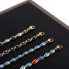 SLOONG Evil Eye Anklet Bracelets for Women 14K Gold Plated