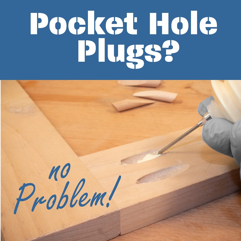 Peachtree Woodworking Accordion Style Squeezable Glue Container with Glue Injector