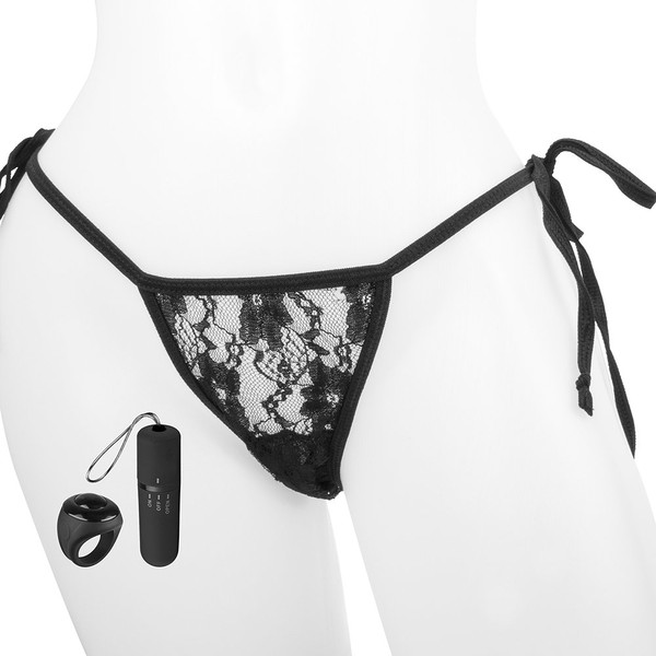 My Secret Remote Control Panty Vibe + Free Female Arousal Cream (Black)
