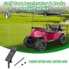10L0L Golf Cart Accelerator & Brake Pedal Pad Kit Compatible