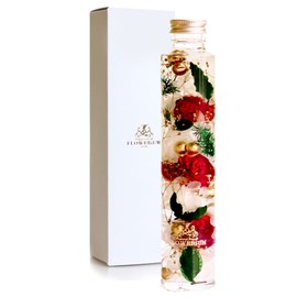 FLOWERiUM Herbarium Gift 2024 Flower Gift Anniversary Birthday Present for Women Loved Mother, Flower Toilette (White)