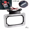 Unbranded Curved Laydown License Plate Mount Frame LED Light For