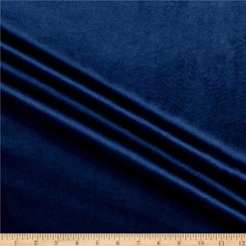 Ben Textiles Royal Velvet Fabric, Navy, Fabric By The Yard