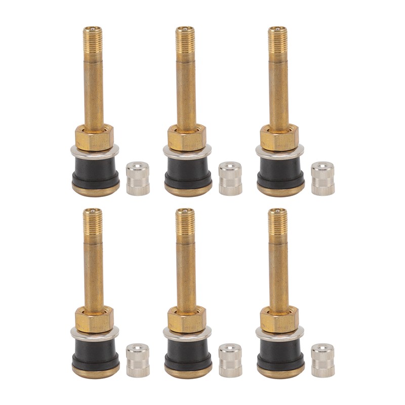 10 Pcs Valve Stems Straight Brass Heavy Duty Clamp in