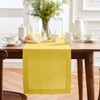 Solino Home Linen Yellow Table Runner 90 Inches Long -