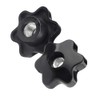 YIYIWANG M14 Star Shape Head Clamping Nuts Female Thread Through