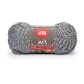 Red Heart E728-9440 Red Heart Soft Yarn - Light Grey Heather