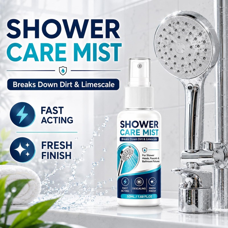 2PCS Fast-Acting Shower Limescale Remover Spray,Shower Care Mist