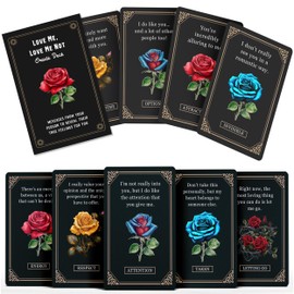Love Me, Love Me Not Oracle Deck: Messages from Your Person to Reveal Their True Feelings for You - 50 Love Confirmation Oracle Cards with Meanings on Them - Uncover Hidden Truths & Unspoken Desires