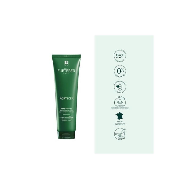 Rene Furterer Forticea Energizing Conditioner, Strengthen and Fortify Hair, Essential