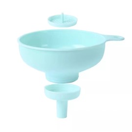 TIKA 1 Wide Mouth Kitchen Funnel, 3-in-1 Spout and Strainer, Funnel for Bottle & Jar