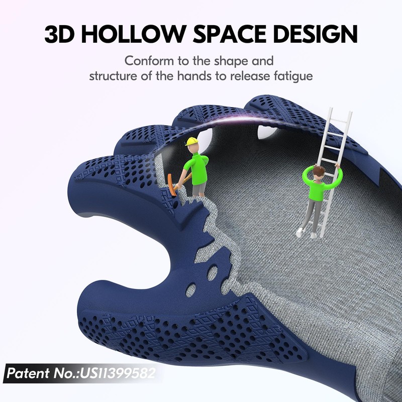 Vgo... 1 Pair Work Gloves Half Finger Work Gloves for