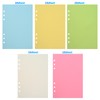 luvtree 2 Pieces A5 6-Hole Blank Loose-Leaf Paper – Refill