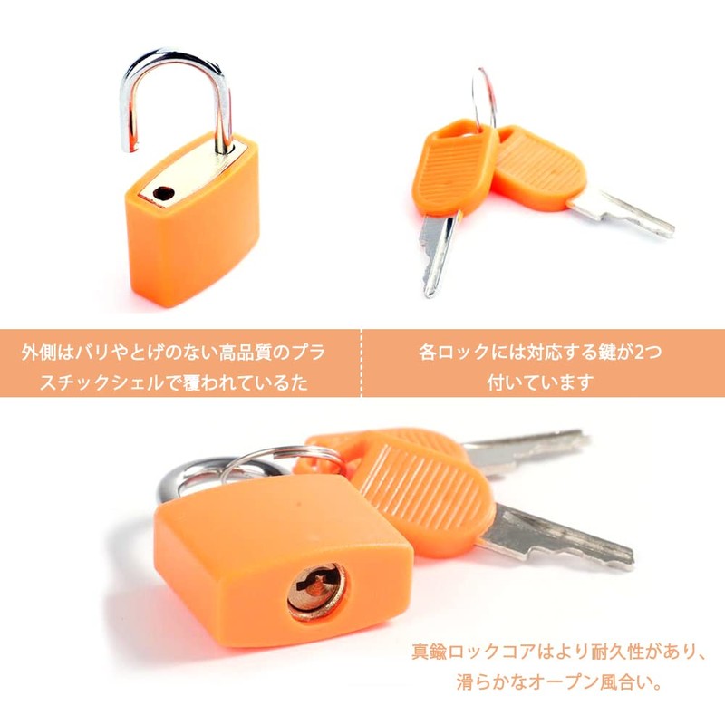 GOODCHI 6 Pcs Metal Portable Anti-Theft Security Lock Padlock Suitcase