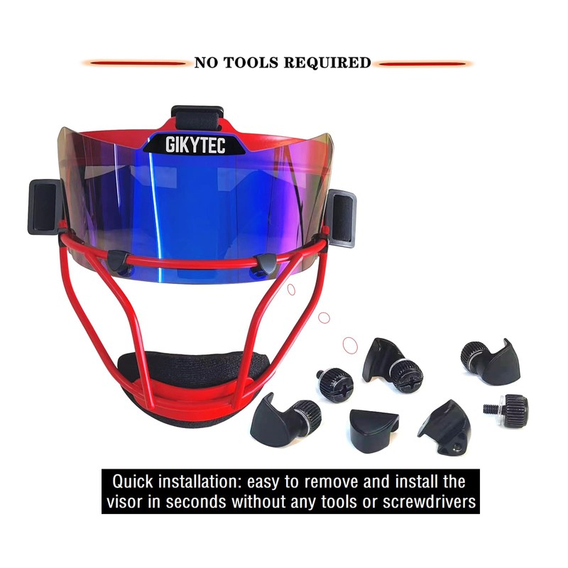 Universal Softball Visor Softball Eye-Shield Softball Mask Baseball Sports Sunglasses