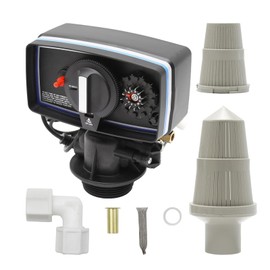 Qrooviiy Whole House Water Softener Valve 32,000 Grains - High Performance Automatic Digital Metered Control Head,Reduces Hardness & Minerals - Improve Water Quality - for 1-2 bathrooms - Model 5600