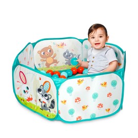 B. toys Baby Toy Ball Pit, Foldable Folding Playpen with 42 Colourful Balls - Includes Storage Bag for Balls, Baby Toy for Children from 1 Year