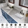 18W" x 13D" Undermount Bathroom Sink, Los Flexi Compact Rectangular