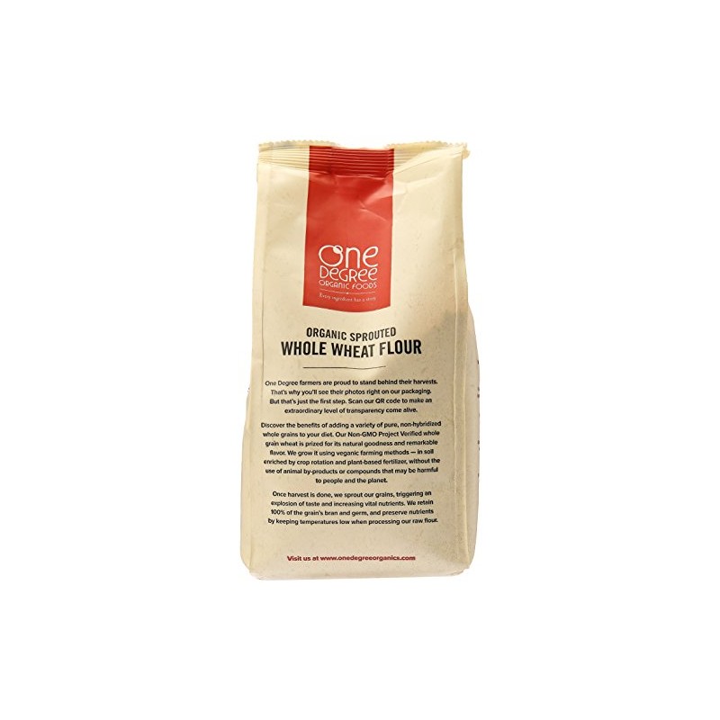 One Degree Organics Organic Sprouted Whole Wheat Flour, 32 oz