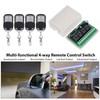 Multi Function 4 Way Remote Control Switch Wireless Relay Switch