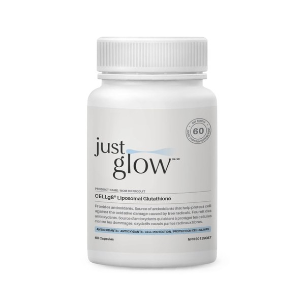 Just Glow Just Glow CELLg8? Liposomal Glutathione 500mg 60 Capsules