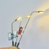 WANGCL 8PCS Model Railway Train Lamp Posts LED Street Light