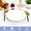 Tomeurperf 60 Pcs Silver Paper Placemats, 13 Inch Disposable Placemat