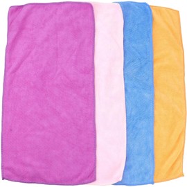 4 Piezas Toalla Facial de Fibra de Bambú Absorbente y Amigable Piel, Suave y Protectora, Adecuado para Nuevos Padres Cuidado Diario Color Aleatorio