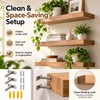 4PCS Invisible Floating Shelf Brackets Heavy Duty Solid Metal Hidden