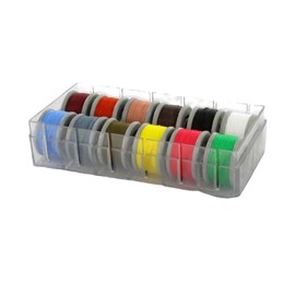 Set: Box of 12 Spools Fly Tying Thread for Fly Fishing Fly Tying Materials Light Dark and Bright Colours Trout Floss