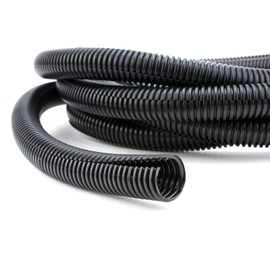 10 FT 1/4" INCH Split Loom Tubing Wire Conduit Hose Cover Auto Home Marine BlackMarine Black