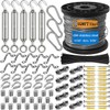 BRISBONN M5 304 Stainless Steel Turnbuckle Tension Wire Kit -